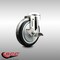 Service Caster 5 Inch 316SS Black Polyurethane Wheel Swivel Bolt Hole Caster with Brake SCC SCC-SS316BH20S514-PPUB-BLK-TLB - alternate 4